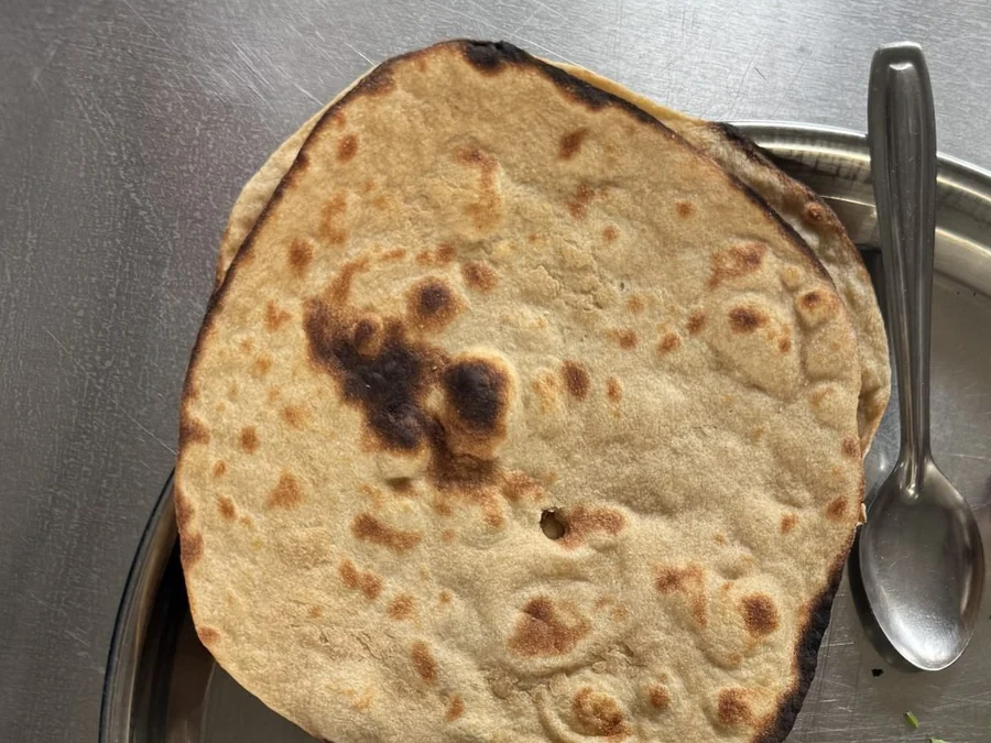 Tandoori Roti — Naan & Salad at The Khukuri Restaurant Bar & Grill, Harrisburg, PA