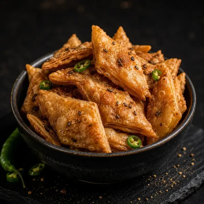 Aloo Nimki — Veg Appetizers at The Khukuri Restaurant Bar & Grill, Harrisburg, PA