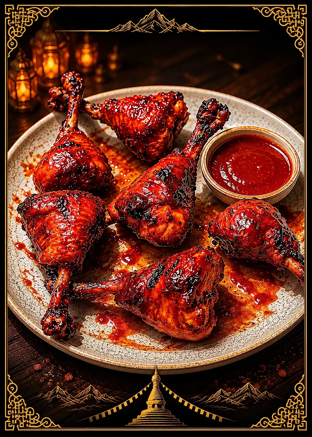 Khukuri Chicken Lollipop — Non-Veg Appetizers at The Khukuri Restaurant Bar & Grill, Harrisburg, PA